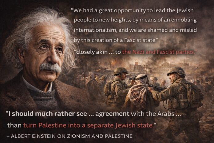 einstein on zionism